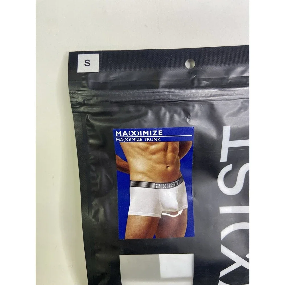 2XIST Shapewear Shape Maximize No Show Trunk Briefs Underwear Black Mens Size S